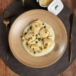 Cappellacci de Queijo com Banana da Terra Casa das Massas Elis