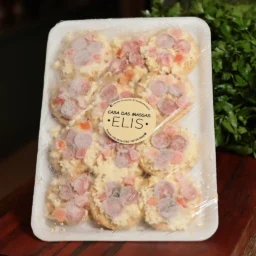 Mini Pizza de Calabresa Casa das Massas Elis
