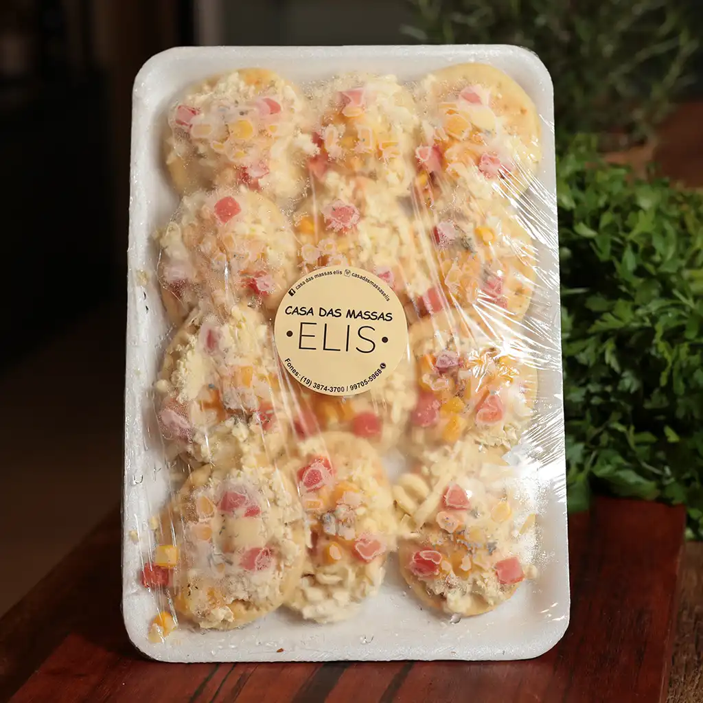 Mini Pizza de Milho Casa das Massas Elis