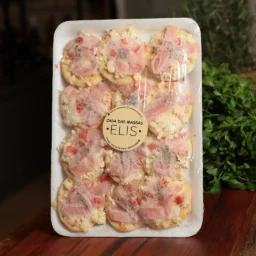Mini Pizza de Presunto Casa das Massas Elis